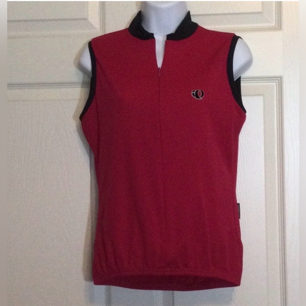 Pearl Izumi Red and Black Sleeveless Jersey-Medium